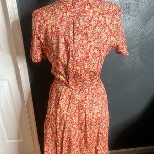 Floral long sleeve dress with pockets